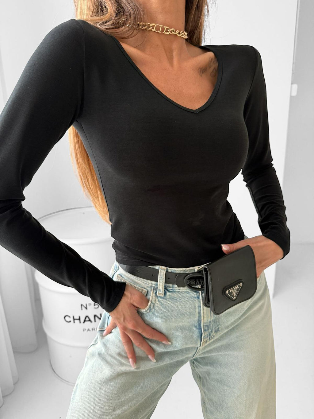 Bluzka z długim rękawem