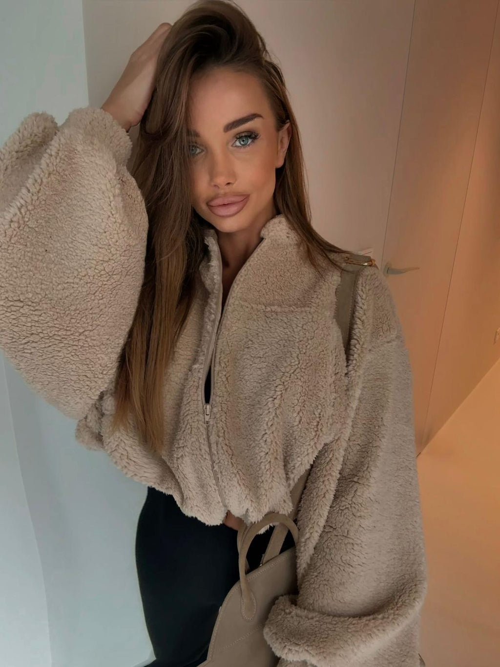 Bluza/kurtka miś (beż)