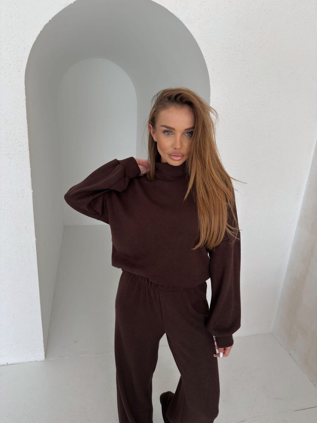 Komplet AGATHA brąz