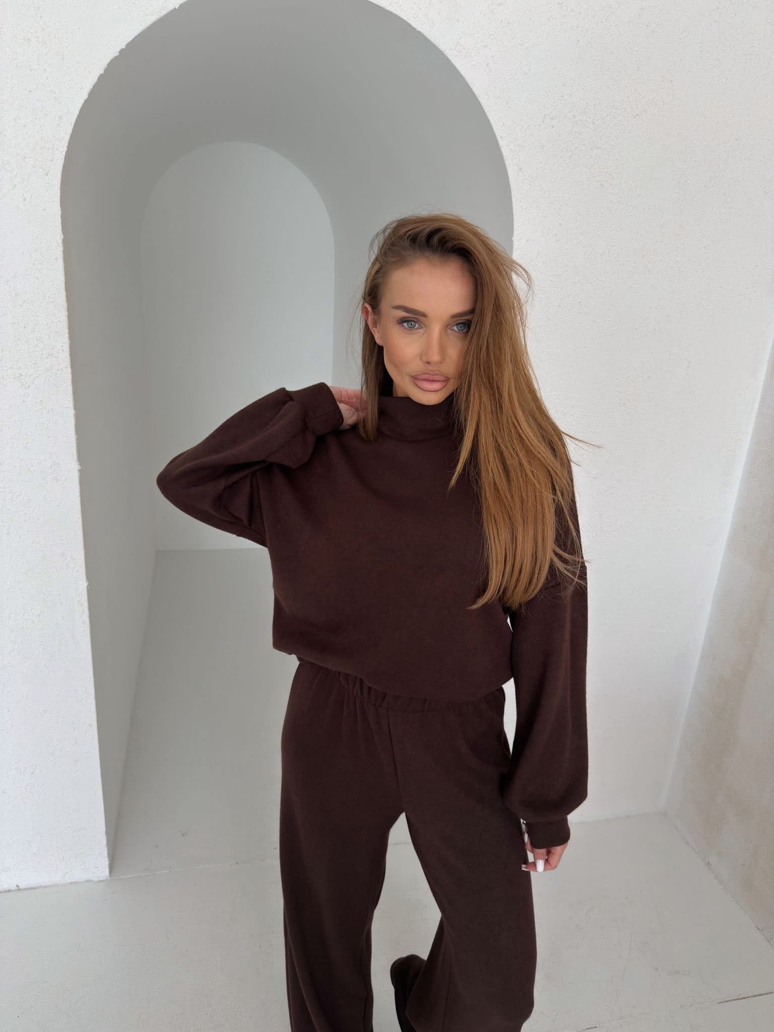 Komplet AGATHA brąz