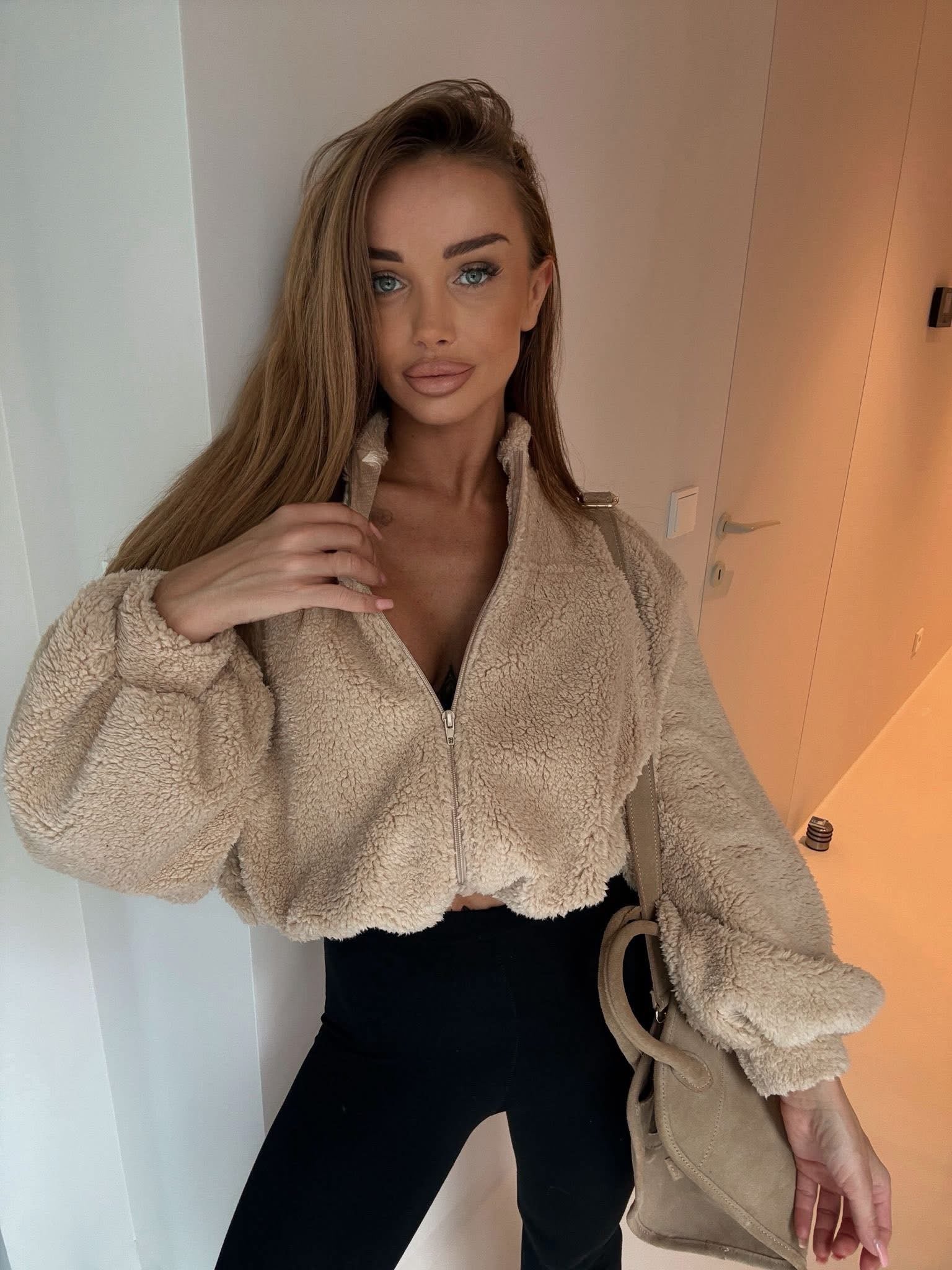 Bluza/kurtka miś (beż)