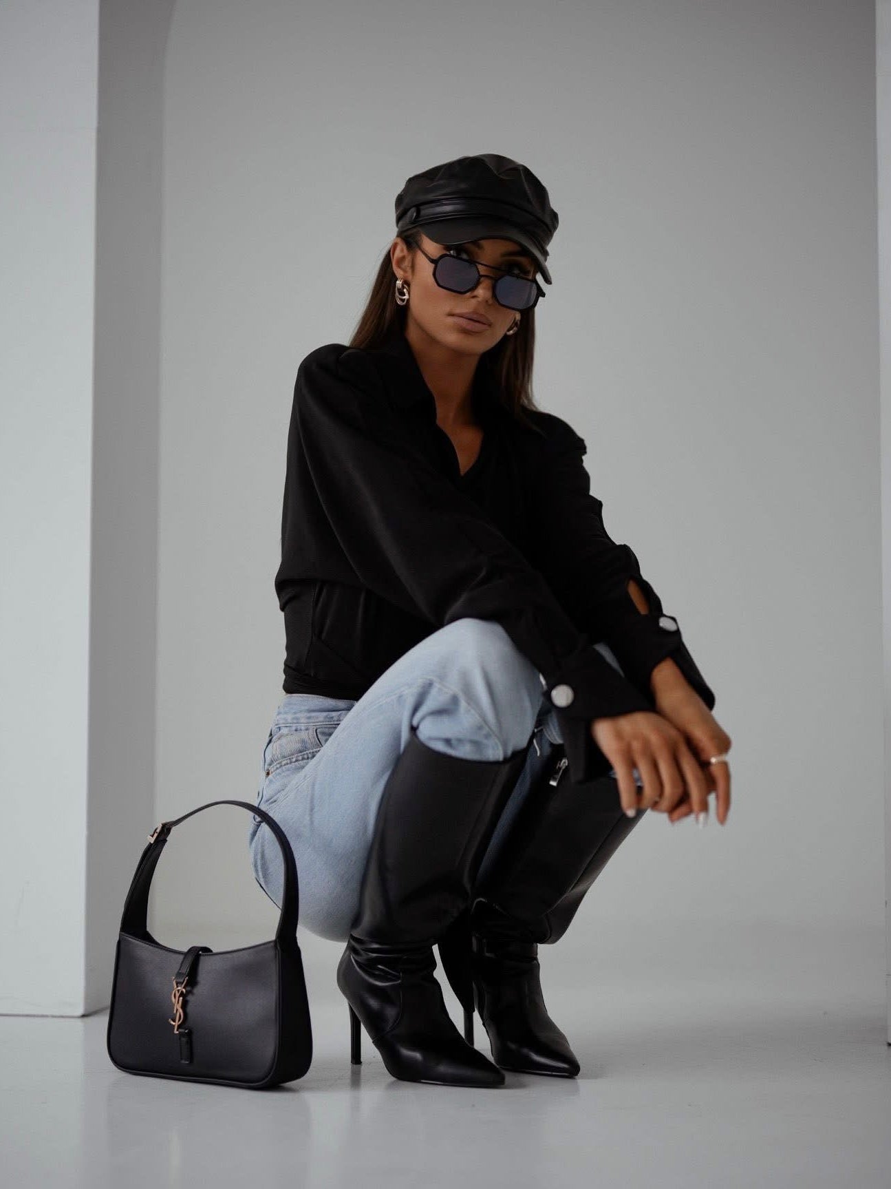 Elegancka koszula damska czarna