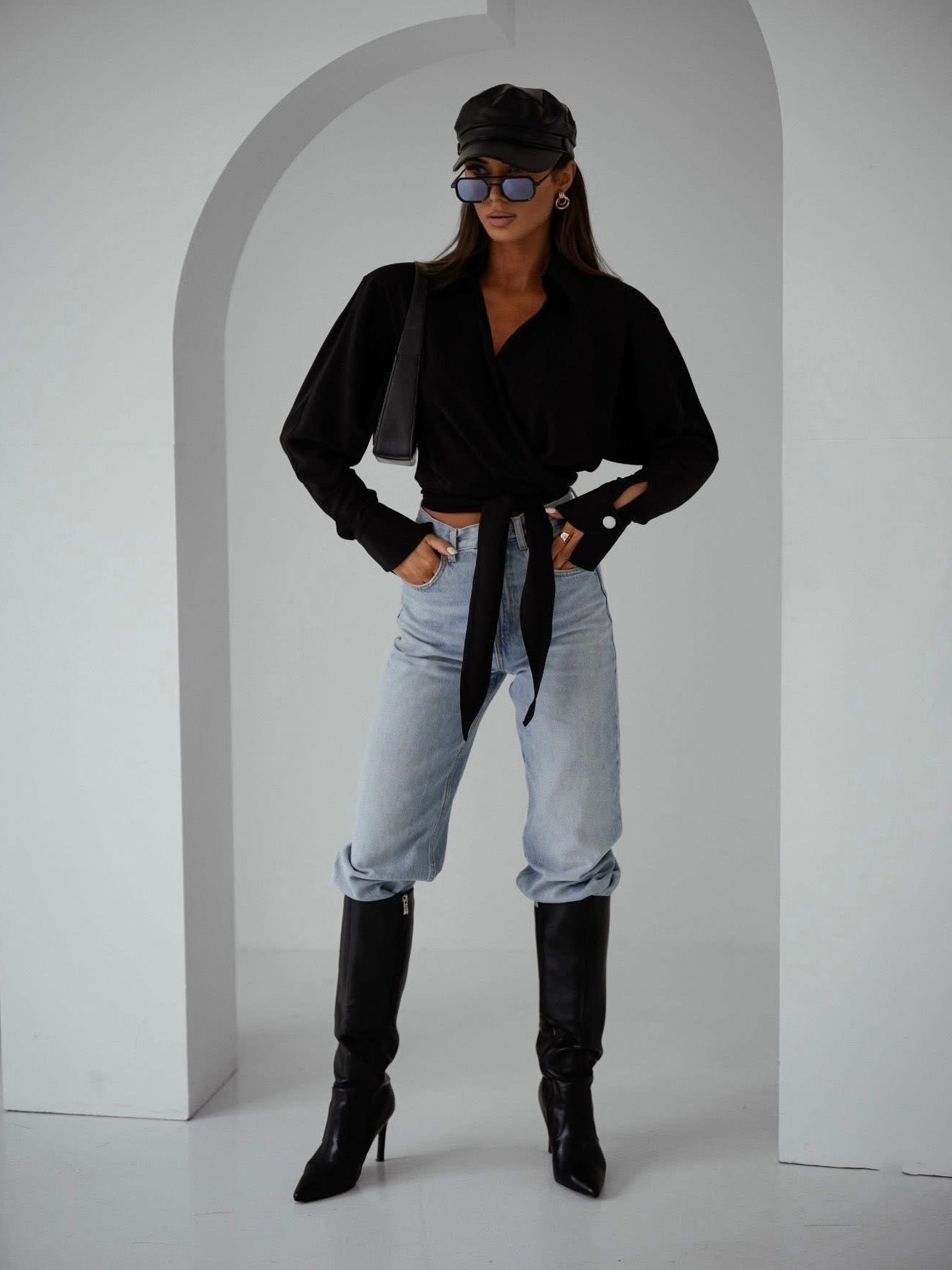 Elegancka koszula damska czarna