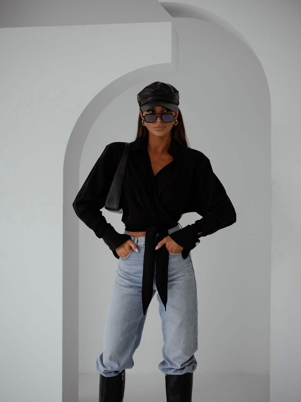 Elegancka koszula damska czarna