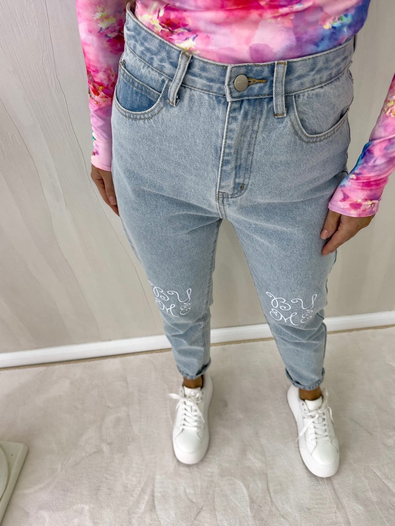 Jeansy MOM FIT